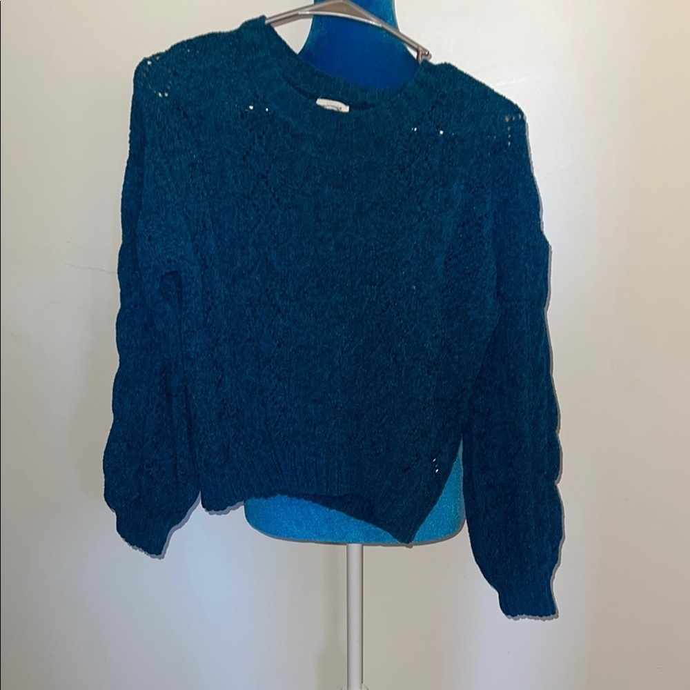 Hippie Rose Teal Women's Sweater